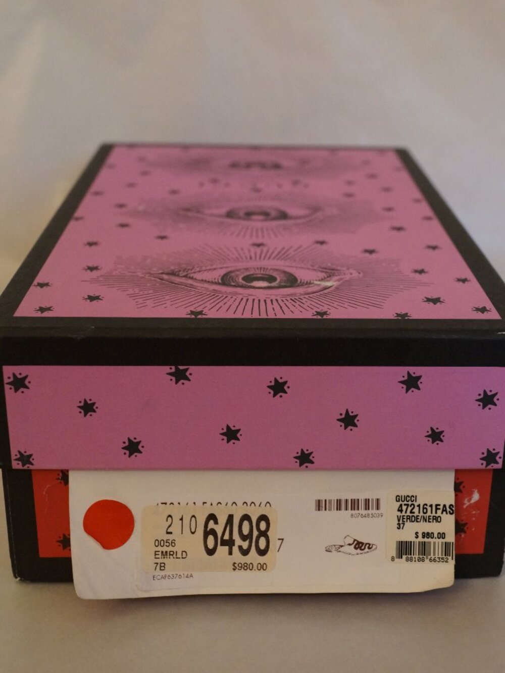 Gucci Empty Shoe Box Mystical Eye Star Design Original Packaging - Picture 2 of 7